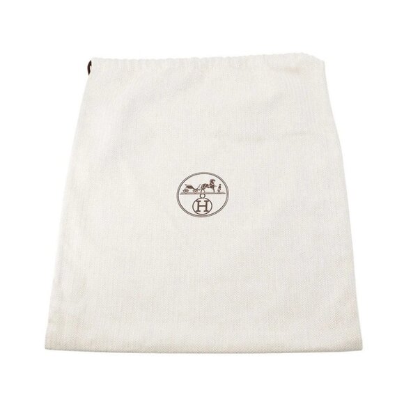 HERMES Sack Aline Size MM Toile Chevrons/Barenia Leather Rouge H/Gold - Picture 10 of 10